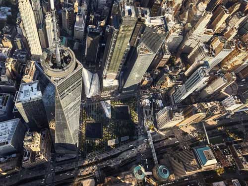 Vista dall'alto del One World Trade Center di New York City