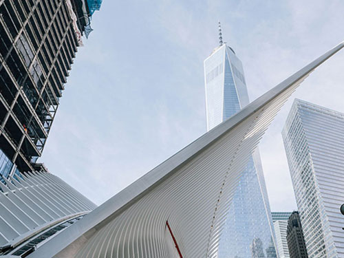 Vista delle "Ali" del World Trade Center Transportation Hub - PATH