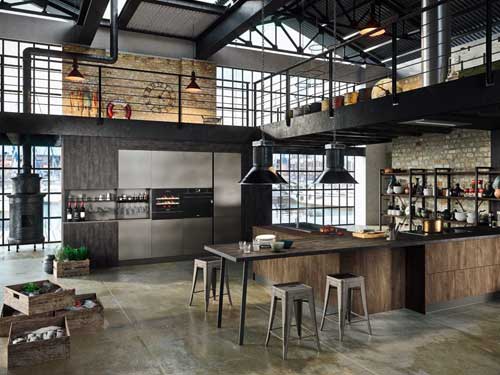 Cucina industriale open space