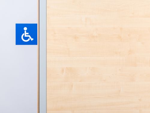 Porta bagno per disabili