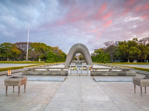 Hiroshima victims memorial cenotaph