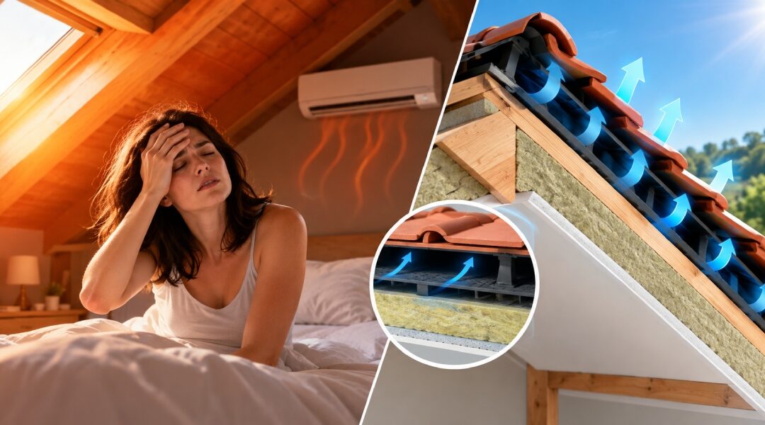 Effetto “forno” in mansarda: come evitarlo grazie al tetto ventilato